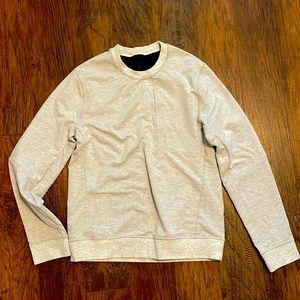 LuluLemon Grey Sweater with front zipper pocket